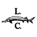 La Caviare's icon logo with a stylized fish and 'L.C.' text on a white background