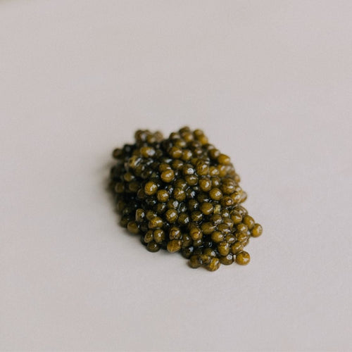 La Caviare Ossetra Persicus caviar product plated serving