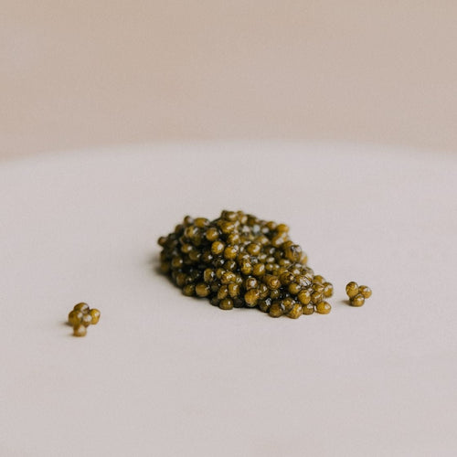 La Caviare Ossetra Persicus caviar product presentation on a plate